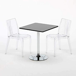 Avis Grand Soleil Table carré et ronde avec 2 Chaises colo