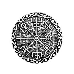 Symbole Norvégien Du Bouclier Viking Médiéval Broche Ovale Châle Châle Chandail Broche 3