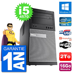 PC Tour Dell 9020 Intel Core i5-4570 RAM 16Go Disque Dur 2To Windows 10 Wifi · Occasion 