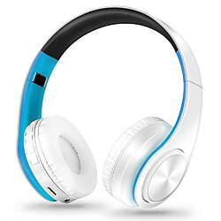 Wewoo Casque sans fil Sport pliant Stéréo Musique Bluetooth Téléphones Écouteurs Prise en charge Carte TF (Bleu)