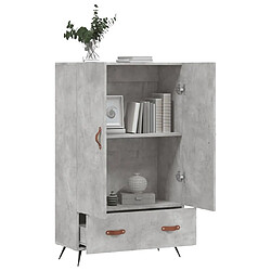 Avis Maison Chic Buffet,Meuble de Rangement,commode pour salon,Cuisine gris béton 69,5x31x115 cm bois d'ingénierie -MN66138