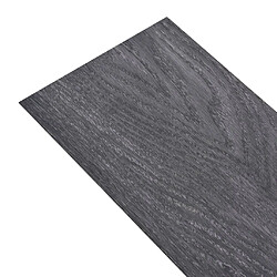 vidaXL Dalles de plancher PVC autoadhésif 5,02 m² 2 mm noir et blanc