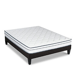 Bellecour Ensemble Bartoldi Ensemble BARTOLDI 140x200 cm | Matelas Ressorts ensachés + Sommier Bois