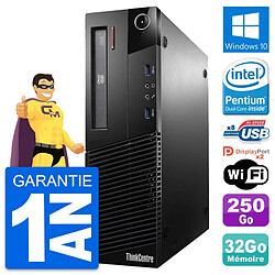 PC Lenovo ThinkCentre M93p SFF Intel G3220 RAM 32Go Disque 250Go Windows 10 Wifi