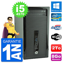 PC Tour HP ProDesk 400 G1 Intel Core i5-4570 RAM 8Go Disque 2To Windows 10 Wifi · Occasion 