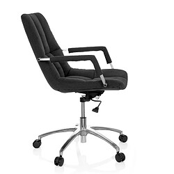 Chaise de bureau / siege pivotant SARANTO tissu noir hjh OFFICE pas cher