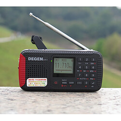 Universal Sports en plein air d'urgence portable sans fil Bluetooth carte audio haut-parleur radio avec réveil peut être d'urgence | radio horloge | radio 