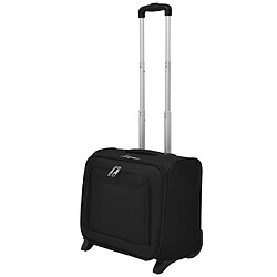 vidaXL Valise de pilote Noir 