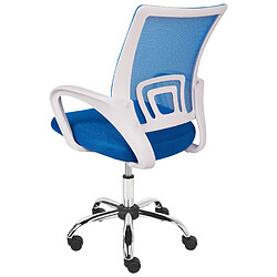 Beliani Chaise de bureau Bleu SOLID pas cher