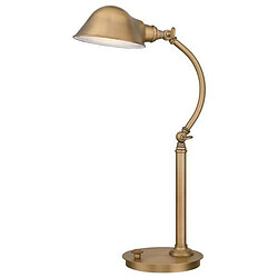 Elstead Lighting Lampe de bureau à 7 ampoules LED, laiton antique