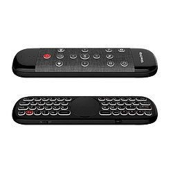 Universal Télécommande ZYF Z10 2.4G rétroéclairée Air Voice avec clavier sans fil, tableau tactile, anti-perte de pouvoir, pour TV Box, Smart TV | Télécommande (noir)