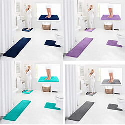 LUUCOZK Tapis de bain antidérapants absorbants à séchage rapide pour salle de bain - Couleur café-40 x 60cm