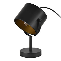 Lampe de bureau Farstorp en métal hauteur 25 cm noir [lux.pro]