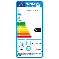 Acheter Electrolux Cuisinière LKK60000W 4 foyers Gaz, four Electrique, 60, Blanc