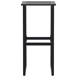 Acheter vidaXL Tabourets de bar lot de 2 noir acier enduit de poudre