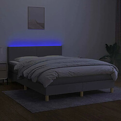 Acheter Sommier à lattes,Cadre à lattes de lit et matelas et LED pour Adulte Gris clair 140x190 cm -MN91324