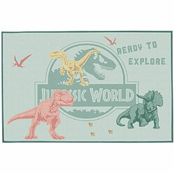 Fun house jurassic world tapis dinosaure 120x80 cm 