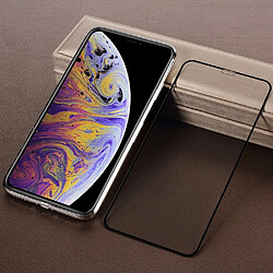 Protecteur écran en verre trempé courbe pleine grandeur 5D noir pour votre Apple iPhone XS Max 