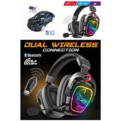 Spirit of Gamer Casque Gamer Sans fil Bluetooth RGB XPERT H1500 7.1 Virtual Surround compatible PC SWITCH-PS5 - PS4 + Souris PORSHE DESIGN 