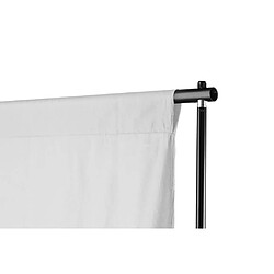 vidaXL Système de support de toile de fond 600 x 300 cm Blanc pas cher