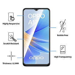 Avis Htdmobiles Verre trempe pour Oppo A17 - [Lot de 2] film de protection transparent