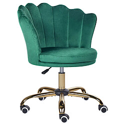 Beliani Chaise de bureau Vert MONTICELLO