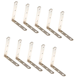 10pcs cornières en acier épaissies support angle droit ensemble 100x100x20mm pas cher