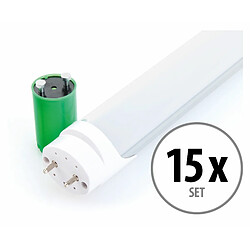 15x Showlite LED tube T8W24K45F-1500mm (lumière du jour 4500K) 