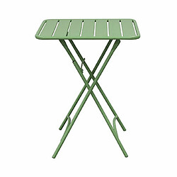 Mes Table de jardin pliable en métal vert - BACA