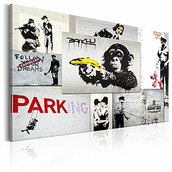 Paris Prix Tableau Imprimé Banksy - Police Fantasies 60 x 90 cm 