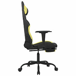 Acheter Maison Chic Chaise de jeu, Chaise gaming avec repose-pied, Fauteuil gamer,Chaise de Bureau Noir et vert clair -GKD50606