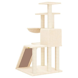 Arbre à chat avec griffoirs,niche pour chat en sisal Crème 94 cm -MN32361 pas cher