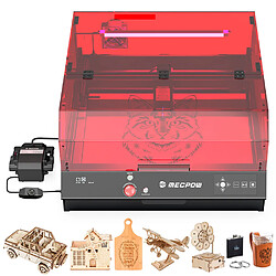 Machine de gravure laser Mecpow X4 Pro 22 W avec caméra intégrée, 410 x 400 mm 