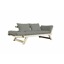 Avis Inside 75 Banquette méridienne futon BEBOP pin naturel coloris gray couchage 75*200 cm.