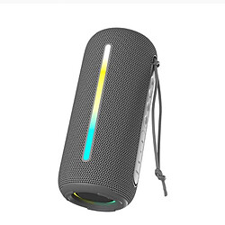 Yonis Enceinte Bluetooth Waterproof 10W RGB Extérieur Autonomie 4-6H IPX6 Enceinte Bluetooth Waterproof Puissante Autonomie 4-6h Portée 10m IPX6 Gris YONIS