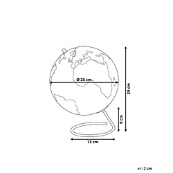 Avis Beliani Globe noir et cuivré 29 cm à magnets CARTIER