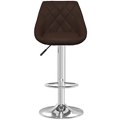 Avis vidaXL Tabourets de bar lot de 2 marron similicuir