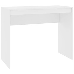 Maison Chic Bureau,Table de travail,bureau de travail pour chambre Blanc 90x40x72 cm Bois d'ingénierie -GKD40033