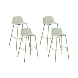 Beliani Tabouret de bar Vert clair MORA 