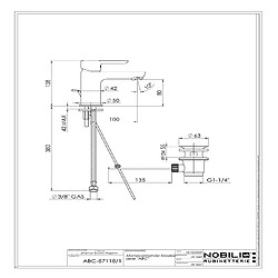 Nobili Mitigeur thermostatique Lavabo