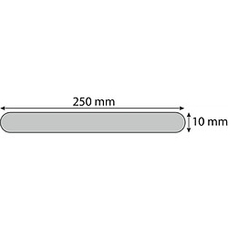 Avis Nordlinger Baguettes repose-plat adhésives 5 lames inox longueur 250 mm x largeur 10 mm