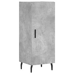 Maison Chic Buffet,Meuble de Rangement,commode pour salon,Cuisine Gris béton 34,5x34x180 cm Bois d'ingénierie -MN89947 pas cher