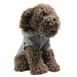 Pet Dog Cat Winter Epais Warm Warm Coat Jacket Vêtements Vêtements Grey XL