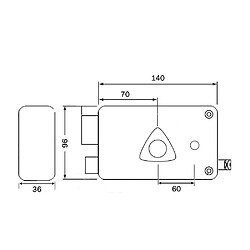 Avis Serrure en applique monopoint horizontale Bricard tirage gauche