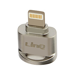 Lecteur Carte Micro-SD / TF vers Lightning Transfert Rapide Compact LinQ Argent