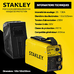 Stanley Poste à souder inverter max 130A