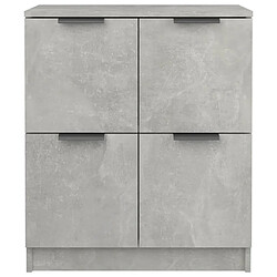 Maison Chic Buffet,Meuble de Rangement,commode pour salon,Cuisine Gris béton 60x30x70 cm Bois d'ingénierie -MN94251 pas cher