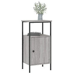 Avis Maison Chic Table de chevet,Table de nuit,Table d'appoint pour salon sonoma gris 41x31x80 cm bois d'ingénierie -MN48755