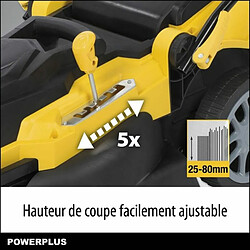 Avis Tondeuse à gazon électrique Powerplus Powxg6281 2000 W 230-240 V Ø 42 cm 25-80 mm