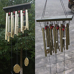 Wind Chime Carillon à Vent 10 Tubes Métallique Décoration pour Maison Cour Jardin Extérieur